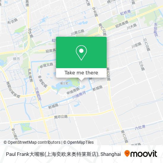 Paul Frank大嘴猴(上海奕欧来奥特莱斯店) map