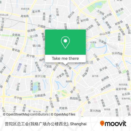 普陀区总工会(我格广场办公楼西北) map