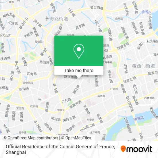 Official Residence of the Consul General of France map
