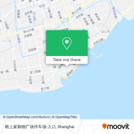 赖上家购物广场停车场-入口 map
