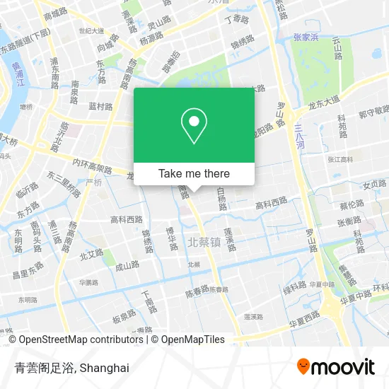 青蕓阁足浴 map