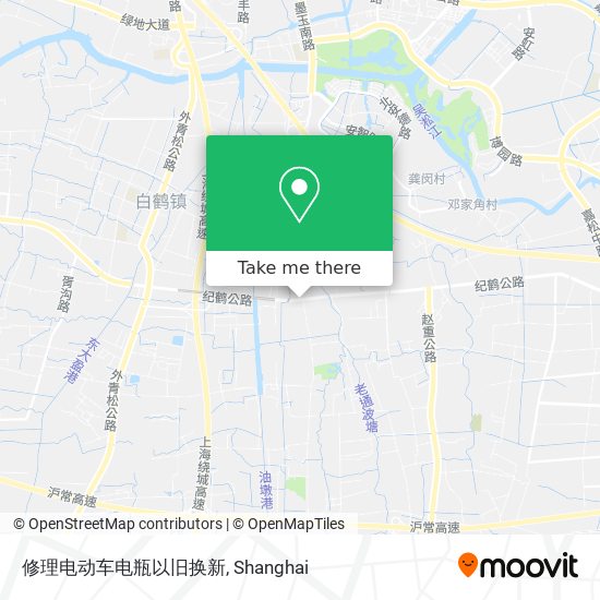 修理电动车电瓶以旧换新 map