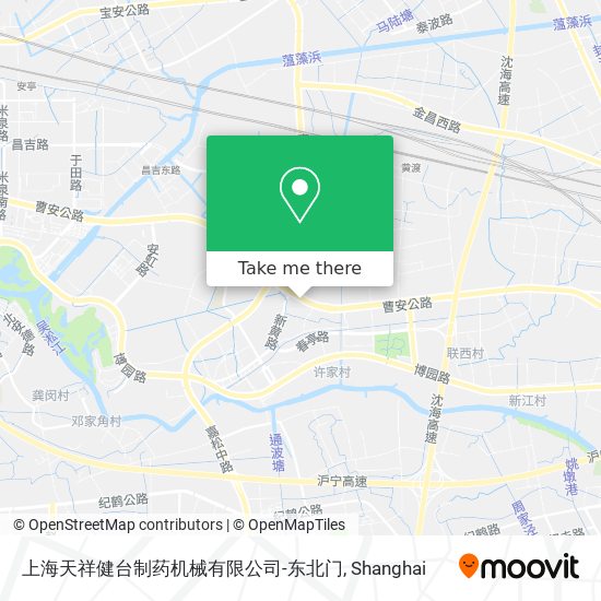 上海天祥健台制药机械有限公司-东北门 map