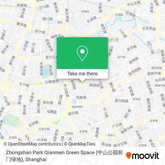 Zhongshan Park Qianmen Green Space (中山公园前门绿地) map