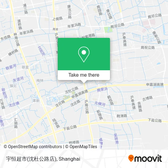 宇恒超市(沈杜公路店) map