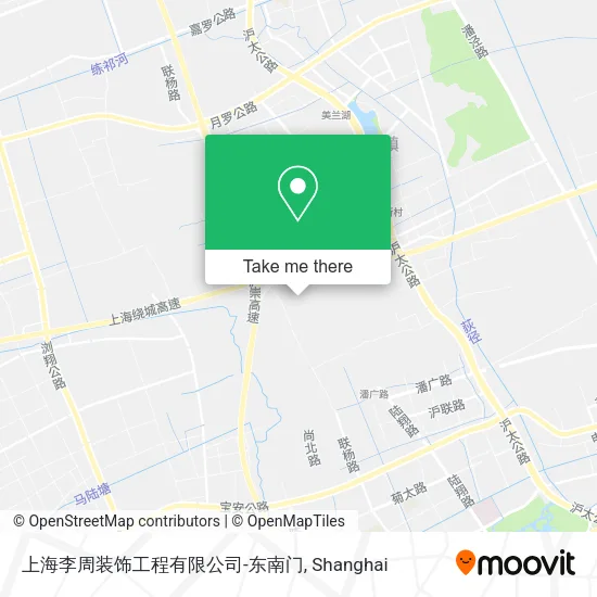 上海李周装饰工程有限公司-东南门 map