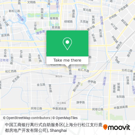 中国工商银行离行式自助服务区(上海分行松江支行鹿都房地产开发有限公司) map