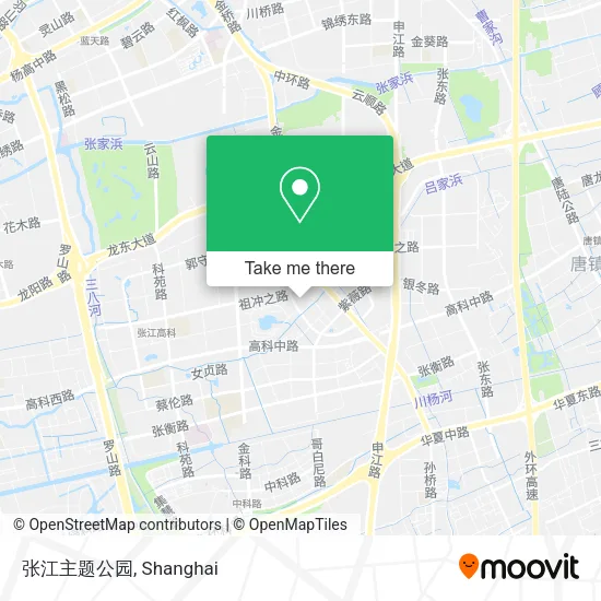 张江主题公园 map