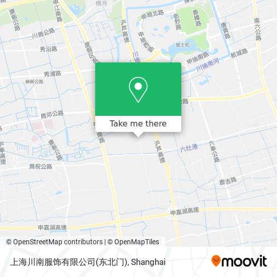 上海川南服饰有限公司(东北门) map