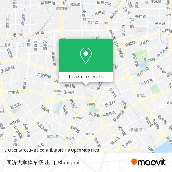 同济大学停车场-出口 map