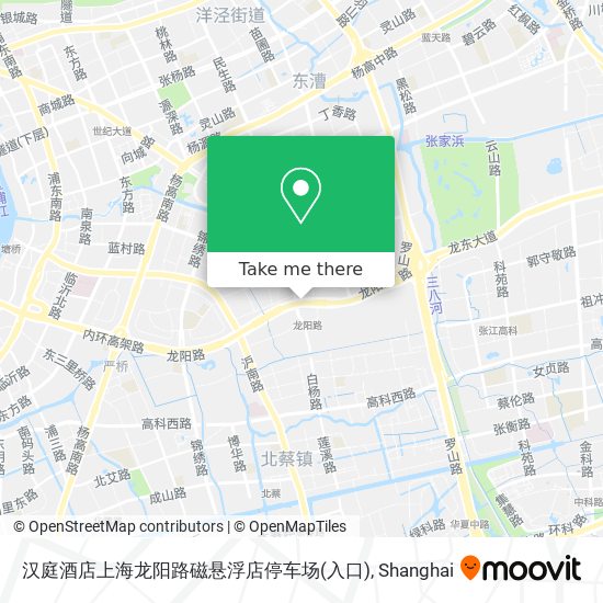 汉庭酒店上海龙阳路磁悬浮店停车场(入口) map