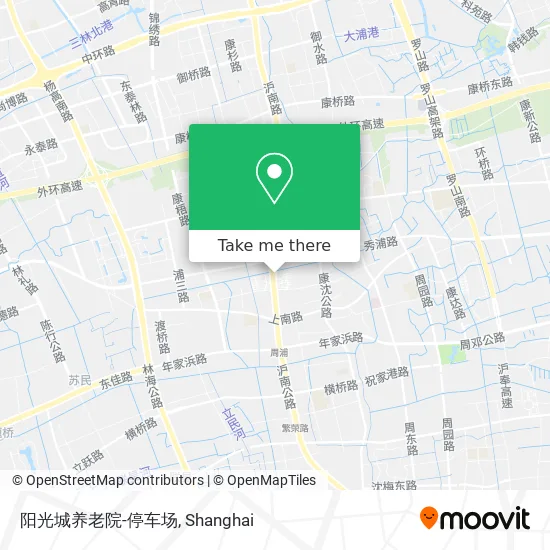 阳光城养老院-停车场 map