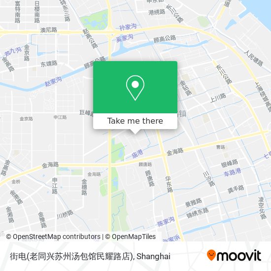 街电(老同兴苏州汤包馆民耀路店) map