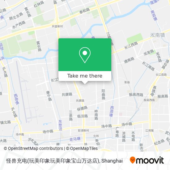 怪兽充电(玩美印象玩美印象宝山万达店) map