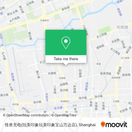 怪兽充电(玩美印象玩美印象宝山万达店) map
