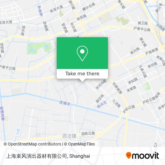 上海束风演出器材有限公司 map