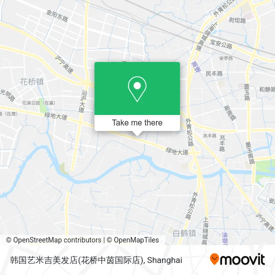韩国艺米吉美发店(花桥中茵国际店) map