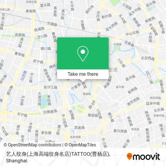 艺人纹身(上海高端纹身名店)TATTOO(曹杨店) map