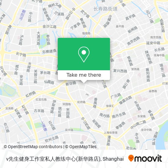 v先生健身工作室私人教练中心(新华路店) map