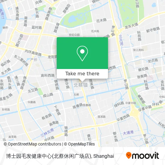 博士园毛发健康中心(北蔡休闲广场店) map