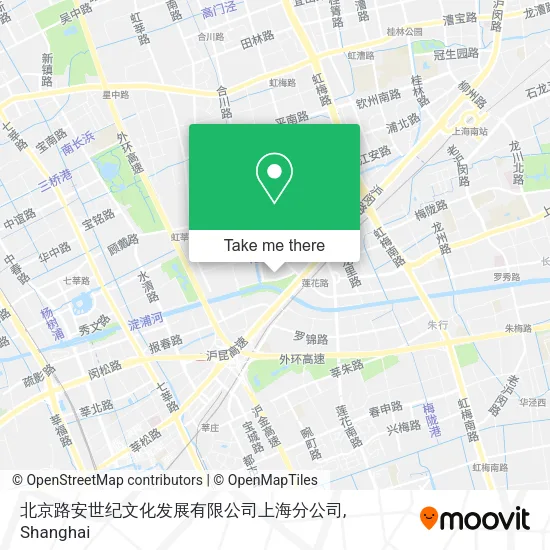 北京路安世纪文化发展有限公司上海分公司 map