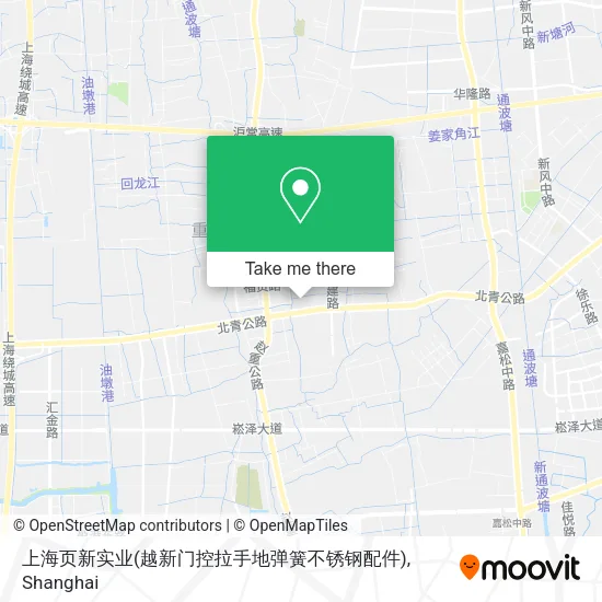 上海页新实业(越新门控拉手地弹簧不锈钢配件) map