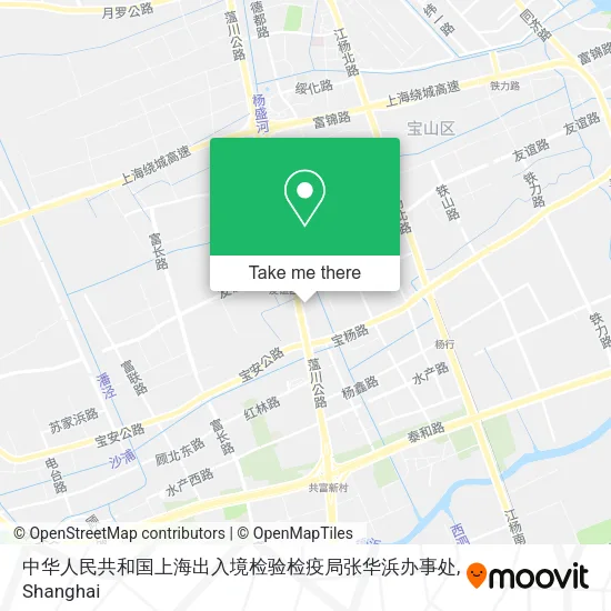 中华人民共和国上海出入境检验检疫局张华浜办事处 map