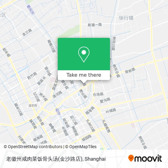 老徽州咸肉菜饭骨头汤(金沙路店) map