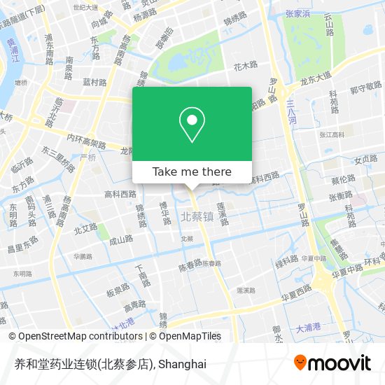 养和堂药业连锁(北蔡参店) map