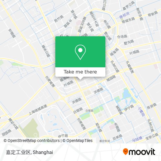 嘉定工业区 map