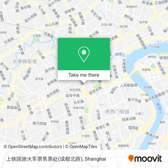 上铁国旅火车票售票处(成都北路) map