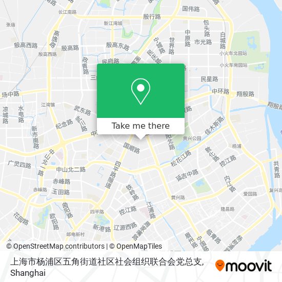 上海市杨浦区五角街道社区社会组织联合会党总支 map