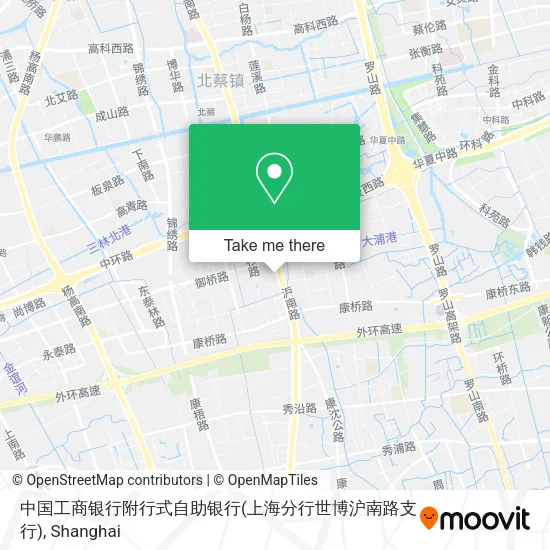 中国工商银行附行式自助银行(上海分行世博沪南路支行) map