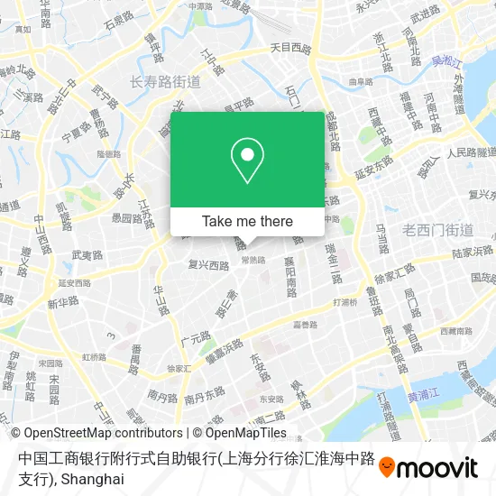 中国工商银行附行式自助银行(上海分行徐汇淮海中路支行) map