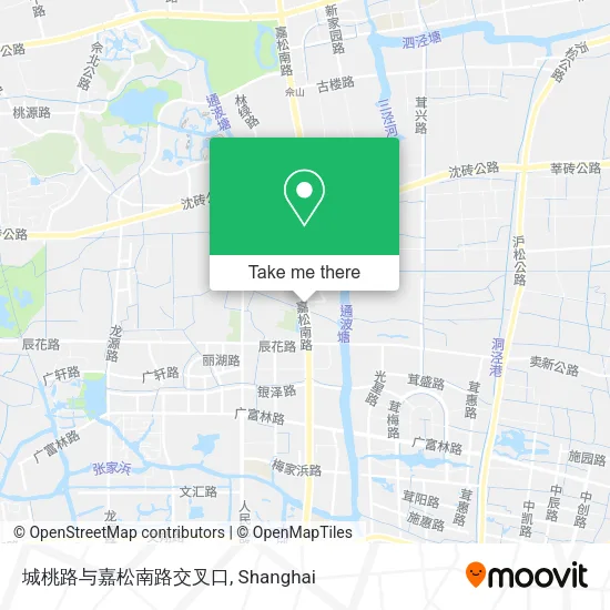 城桃路与嘉松南路交叉口 map