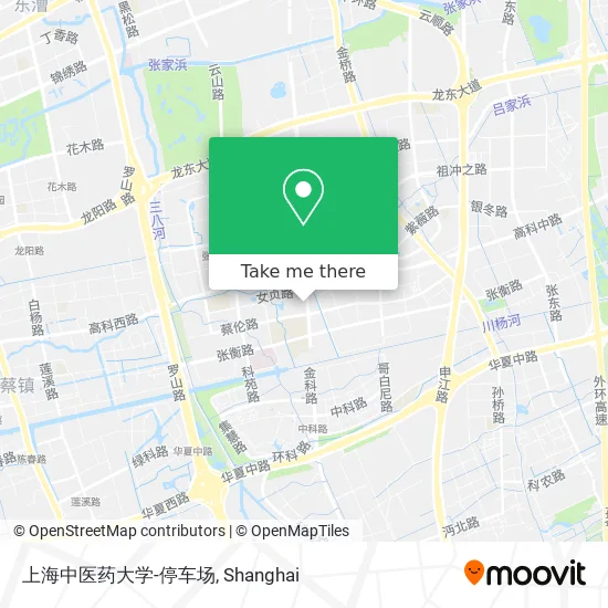 上海中医药大学-停车场 map