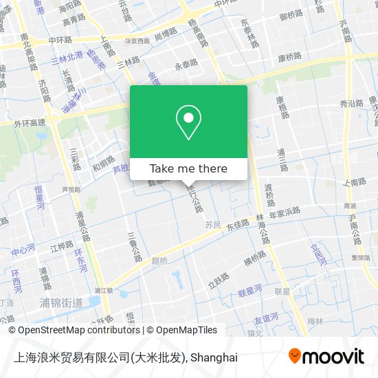 上海浪米贸易有限公司(大米批发) map