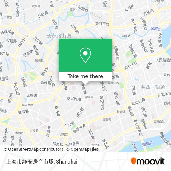 上海市静安房产市场 map