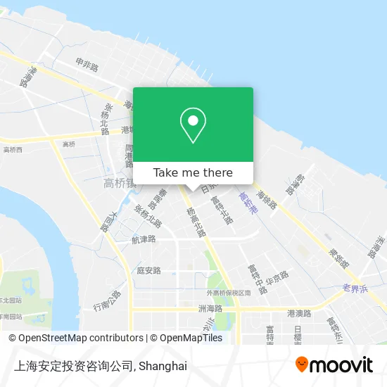 上海安定投资咨询公司 map