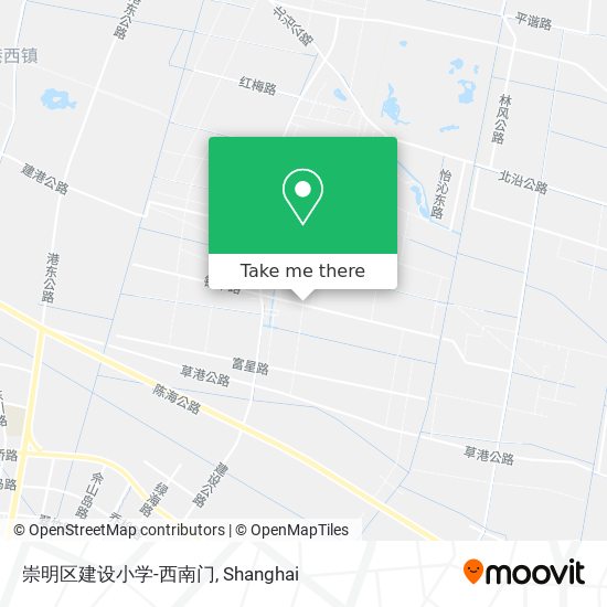 崇明区建设小学-西南门 map