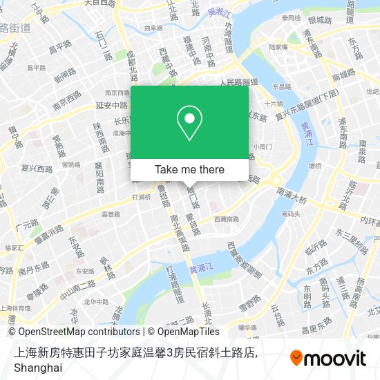 上海新房特惠田子坊家庭温馨3房民宿斜土路店 map