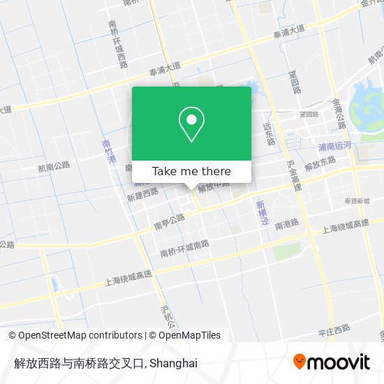 解放西路与南桥路交叉口 map