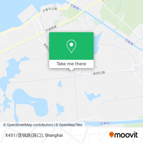 X451/莲钱路(路口) map