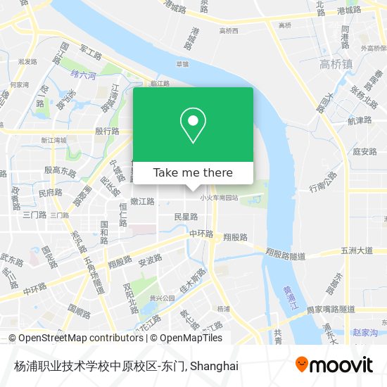 杨浦职业技术学校中原校区-东门 map