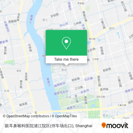 眼耳鼻喉科医院浦江院区(停车场出口) map