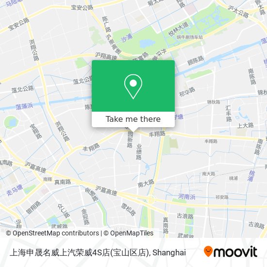 上海申晟名威上汽荣威4S店(宝山区店) map