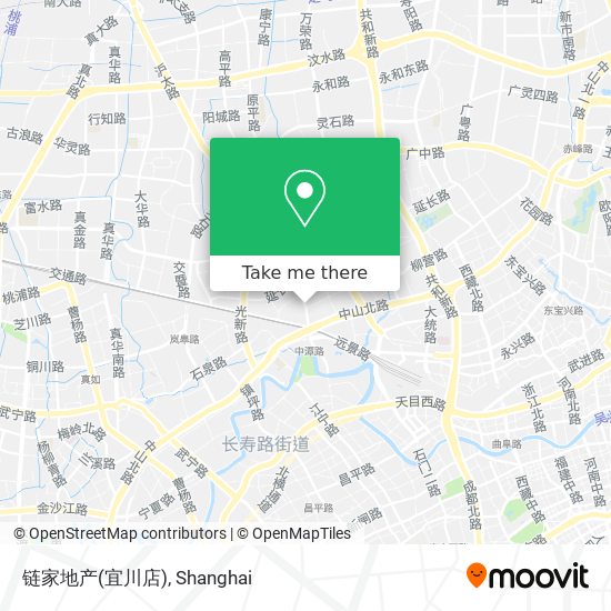 链家地产(宜川店) map