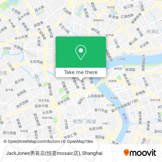 JackJones男装店(悦荟mosaic店) map