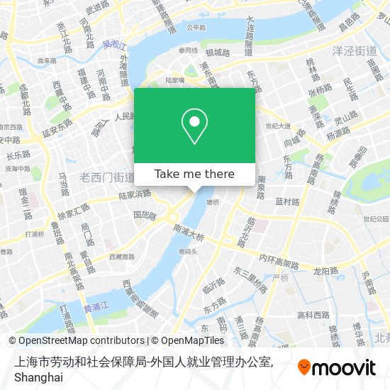 上海市劳动和社会保障局-外国人就业管理办公室 map