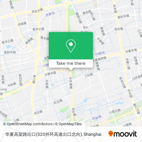 华夏高架路出口(S20外环高速出口北向) map